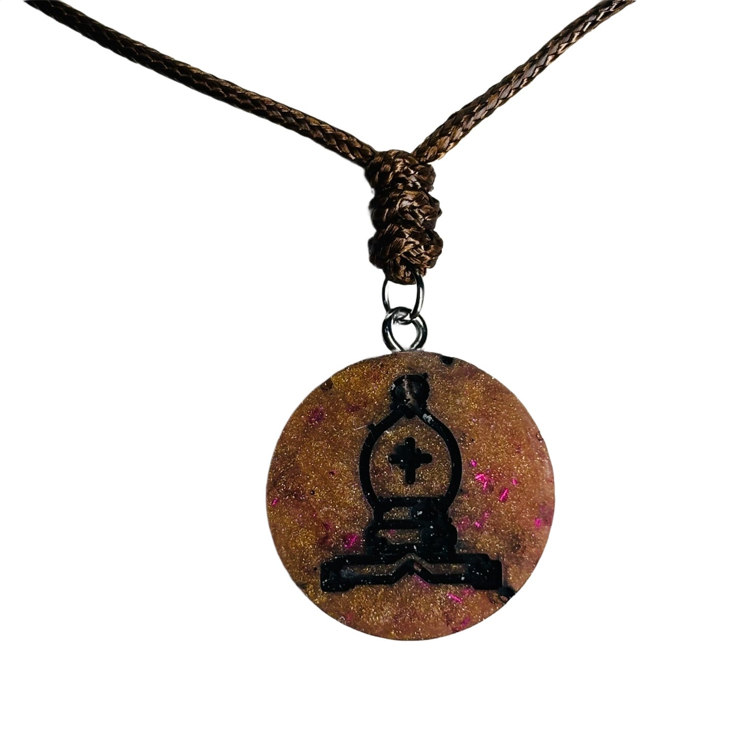 Classic Bishop - Handmade Resin Chess Necklace
