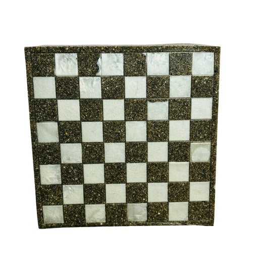 Black Rock & White - Resin Chess Board