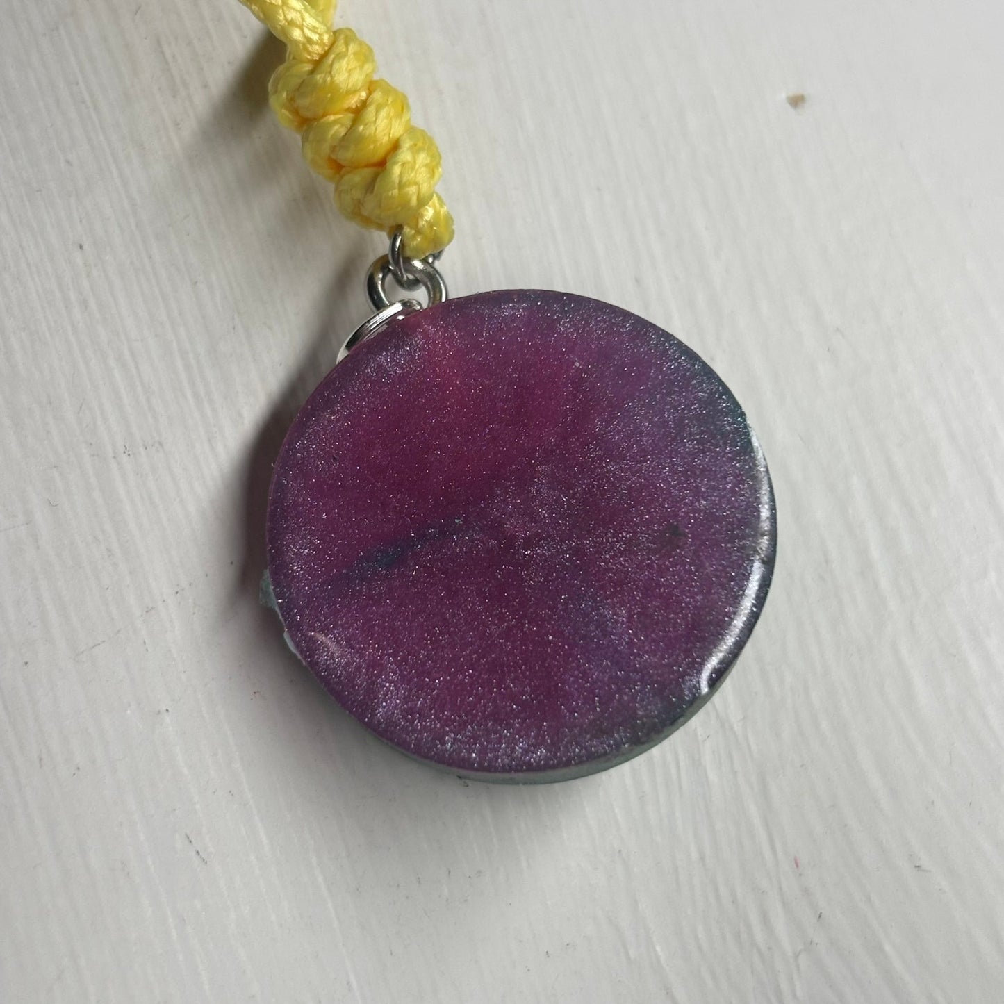 Aqua Rook - Handmade Resin Chess Necklace