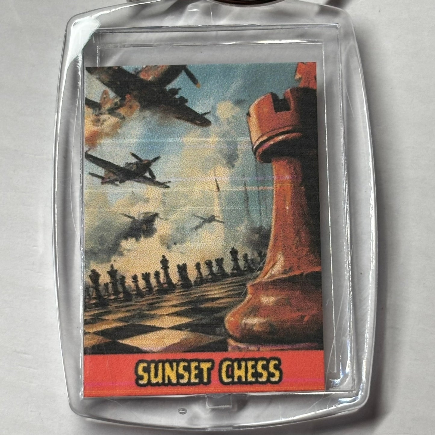 Flying High - Chess  Photo Keychain