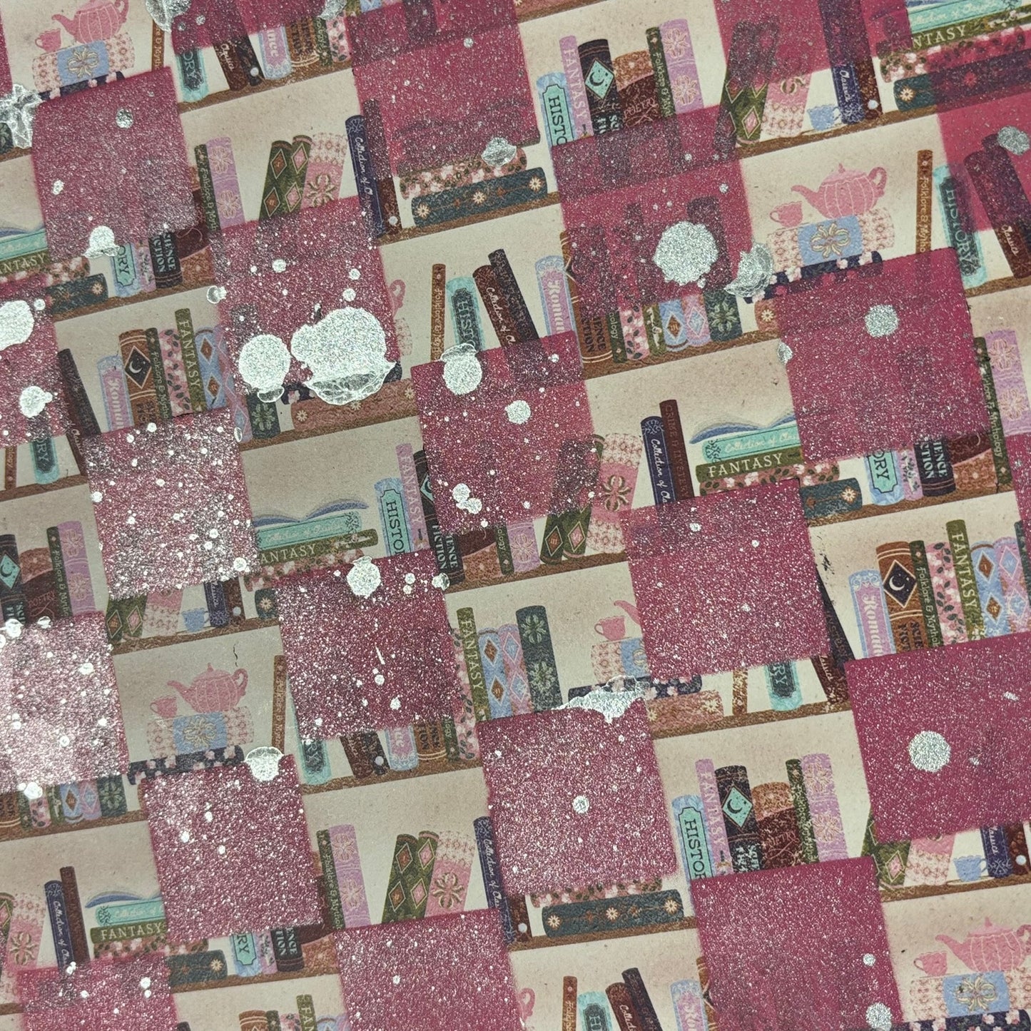 Pink Library - Scrapbook Chess Board