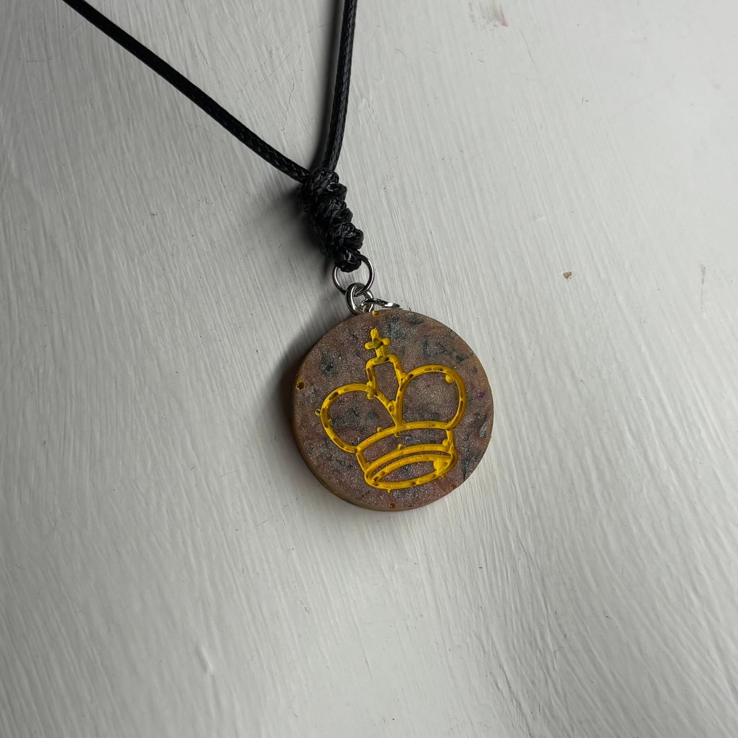 Luxury King - Handmade Resin Chess Necklace