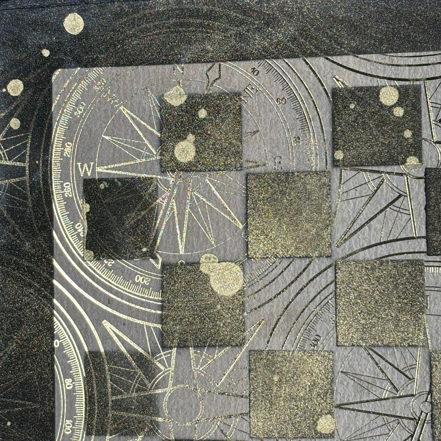 Golden Symbols - Scrapbook Chess Board