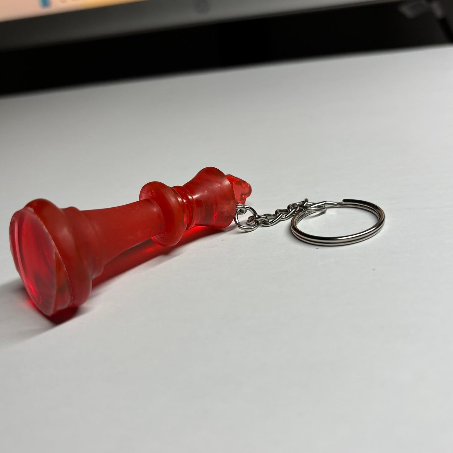 Cherry Red King - Handmade Resin Keychain