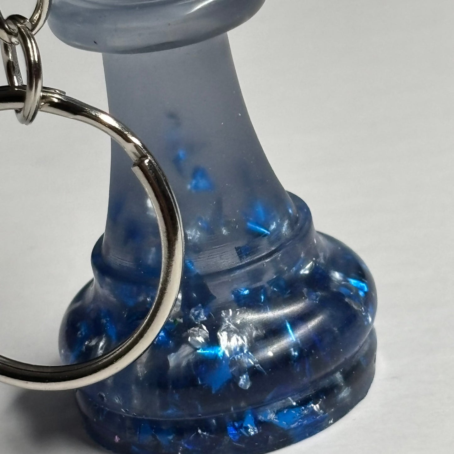 Light Blue Queen - Handmade Resin Keychain