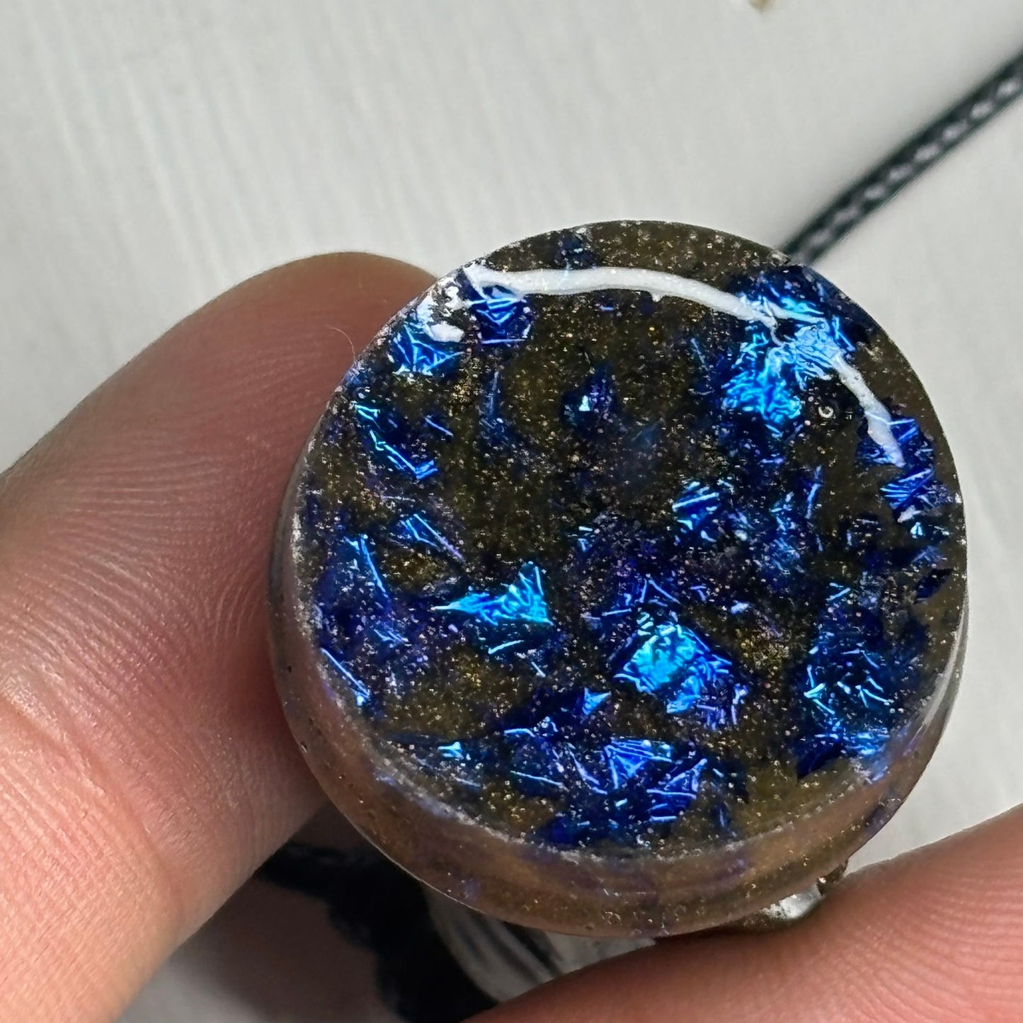 Dark Green Knight - Handmade Resin Chess Necklace