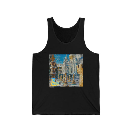 Ice Chess City - Black Chess Tank Top