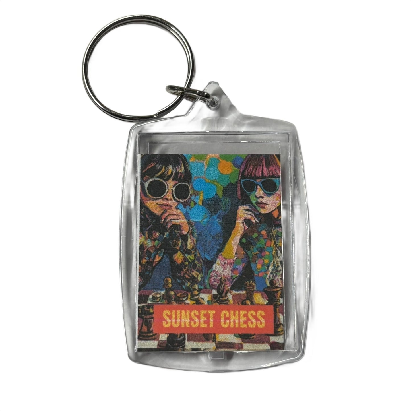 Cool Girls - Chess  Photo Keychain
