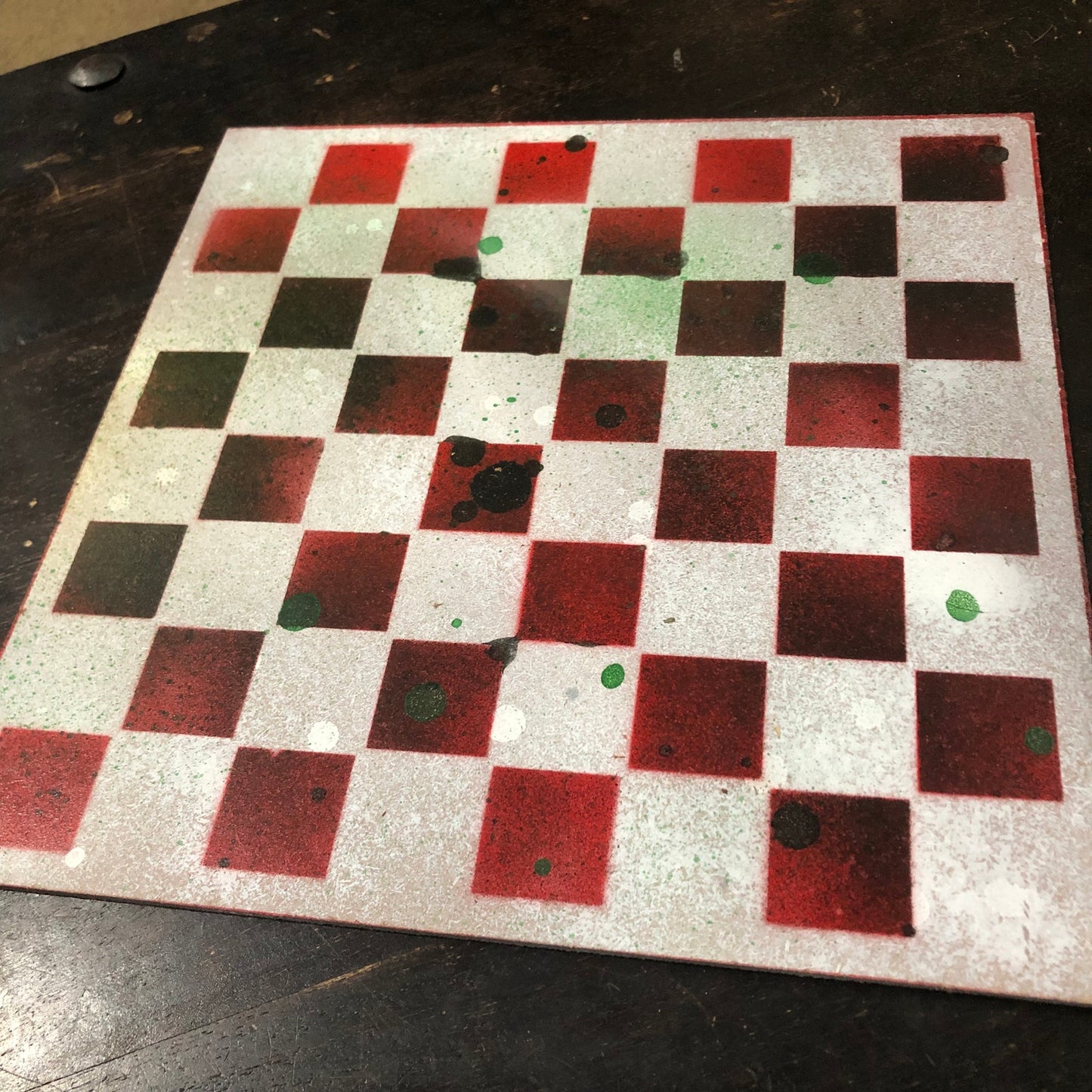 Space Red Royal- Painted Chess Set