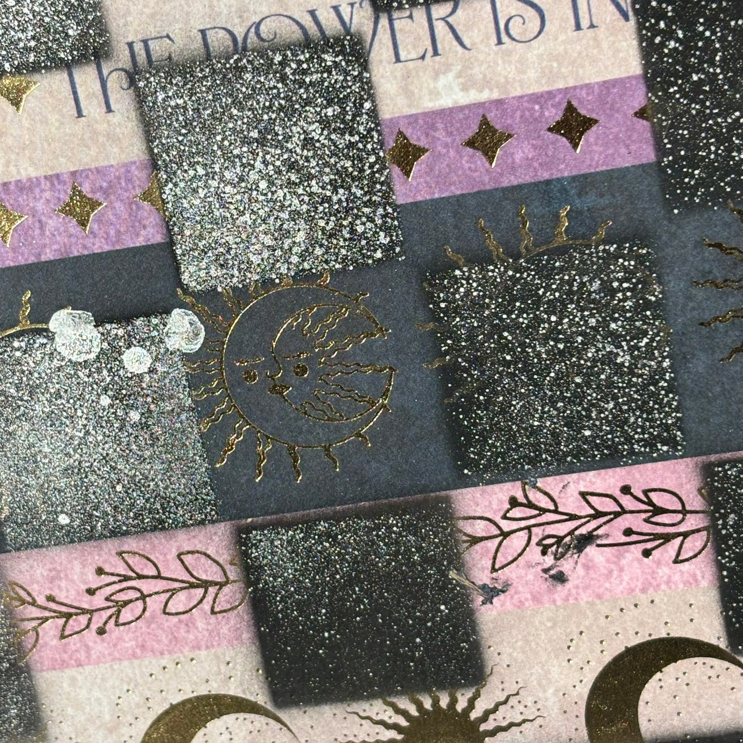 Sparkle Space - Scrapbook Chess Board