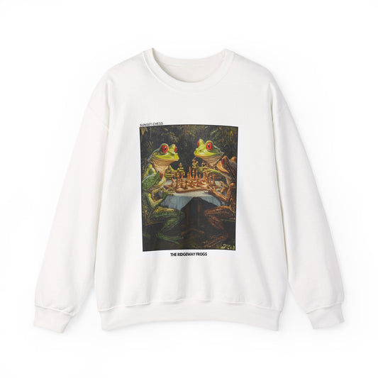 Ridgeway Frogs - White Chess Crewneck Sweater