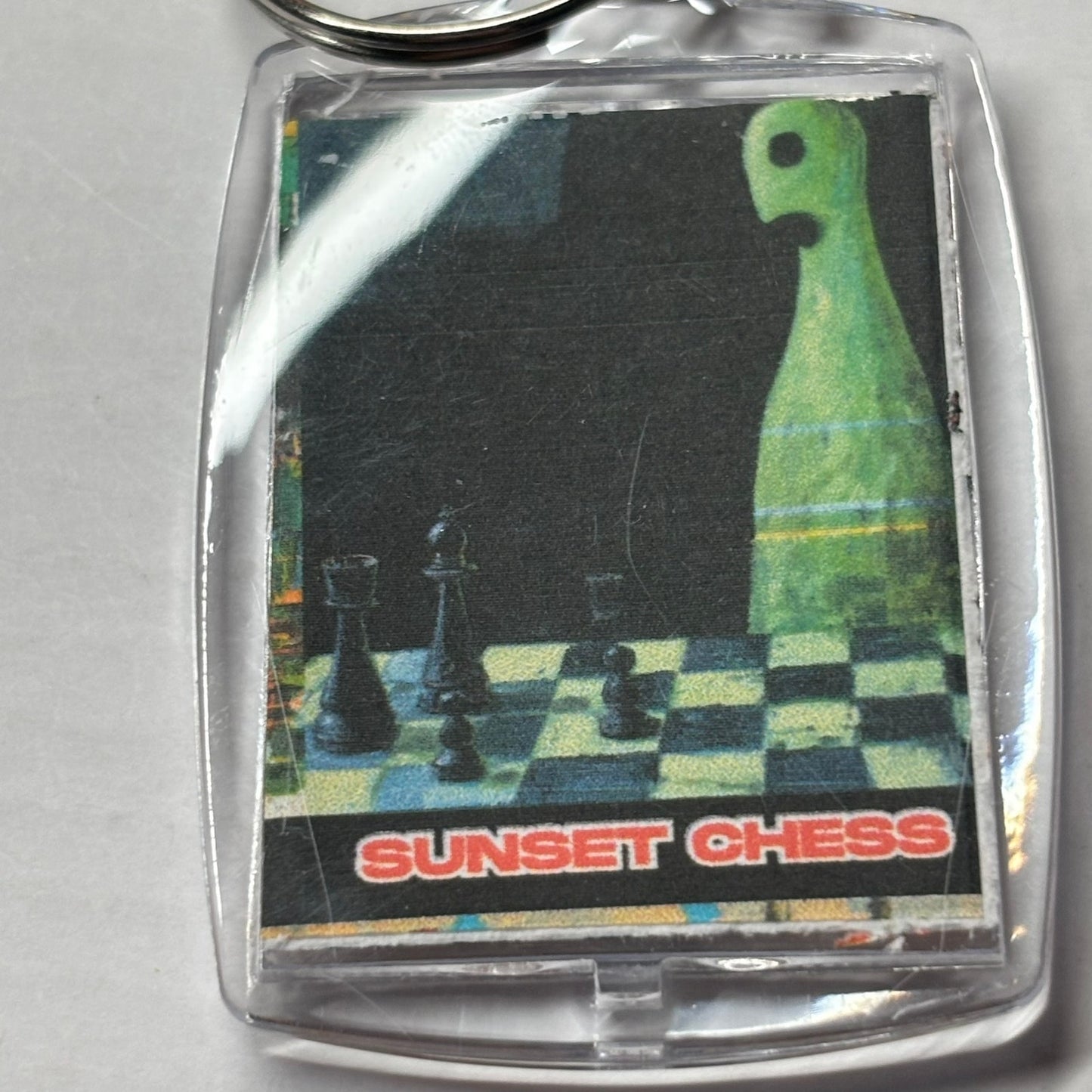 Green Ghost - Chess  Photo Keychain