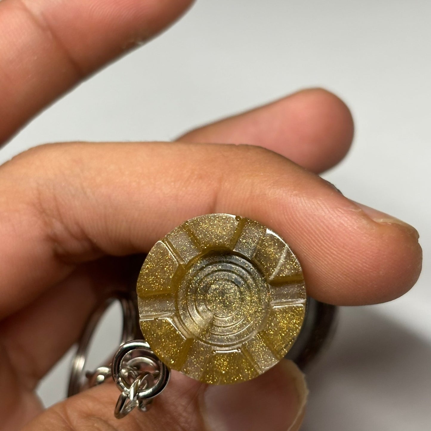 Royal Brown Rook - Handmade Resin Keychain - Large Edition