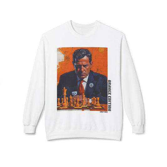 The Secret Service & Chess - White Crewneck Sweater