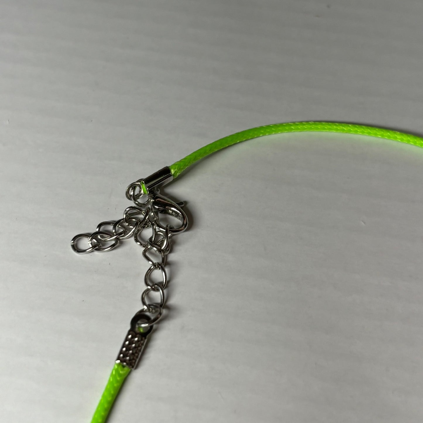 Green/Pink Rook - Handmade Resin Chess Necklace