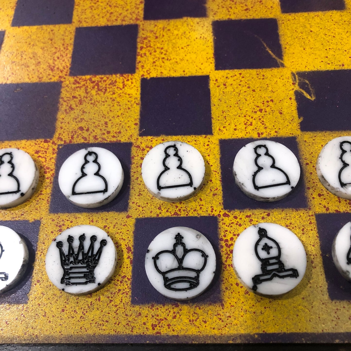 Royal Yellow - Painted Chess Set