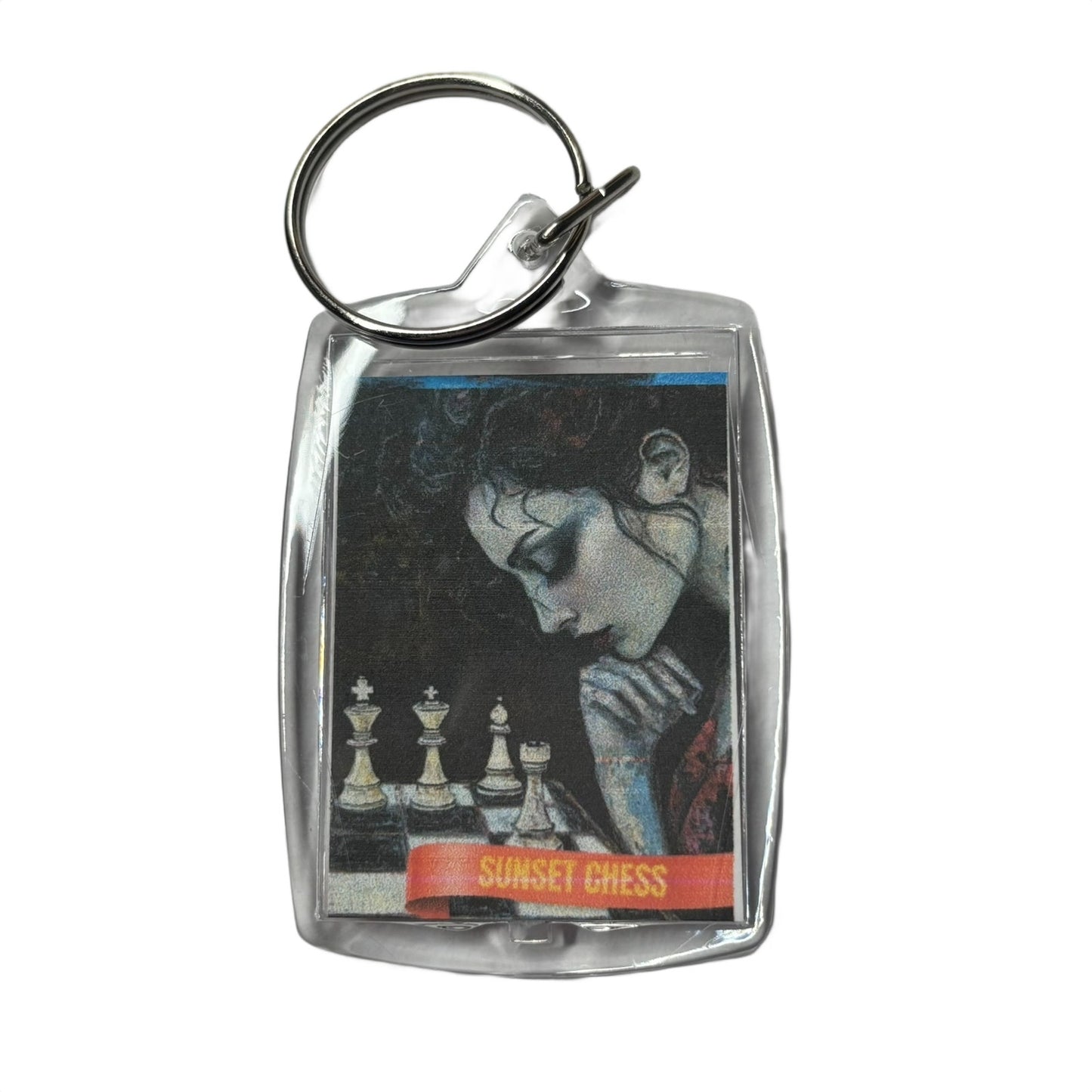 Timid Woman - Chess  Photo Keychain