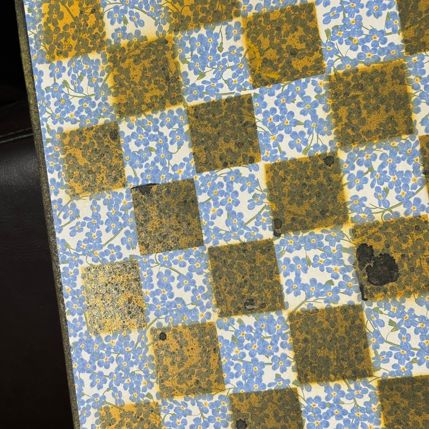Yellow & Blue - Scrapbook Chess Board