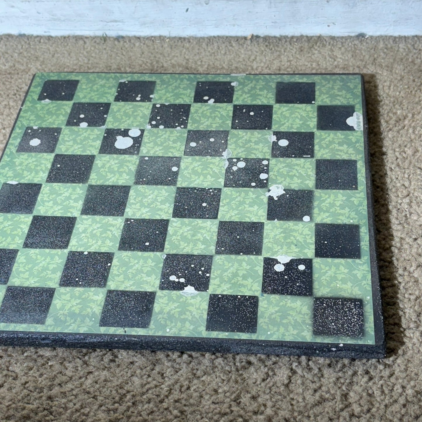 Chrome Drip Green - Scrapbook Chess Board