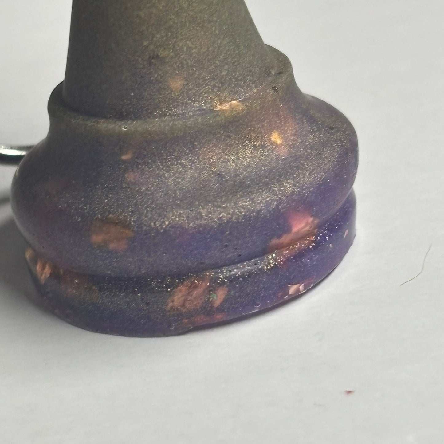 Dark Green King - Handmade Resin Keychain