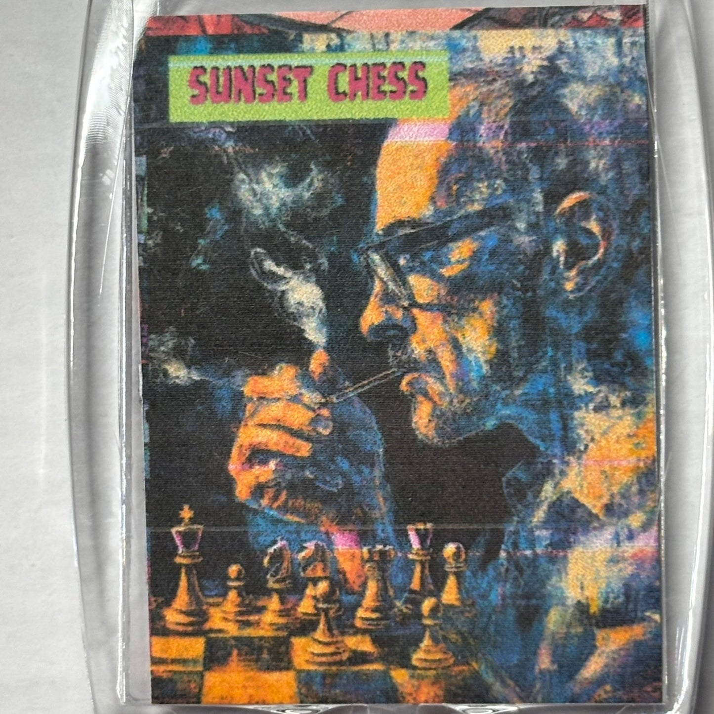 Smoking Man - Chess  Photo Keychain