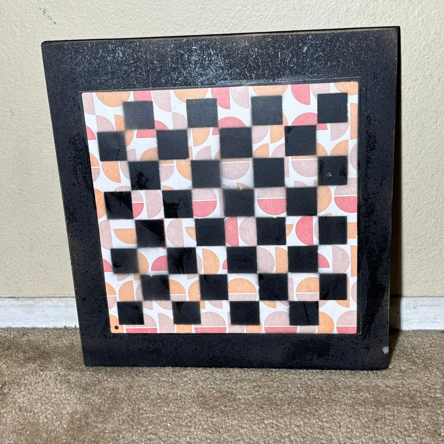 Peach Pink Simple Pattern - Large Scrapbook Chess Board