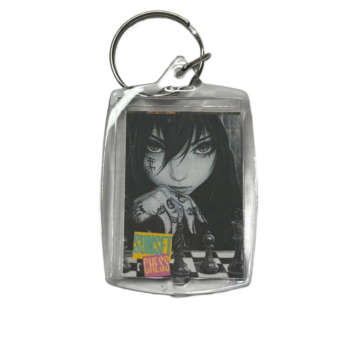 Street Smarts - Chess  Photo Keychain