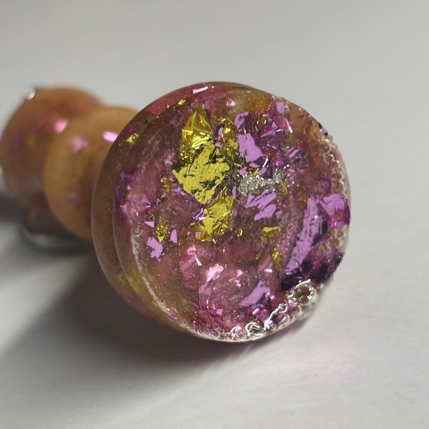 Yellow /Purple King - Handmade Resin Keychain