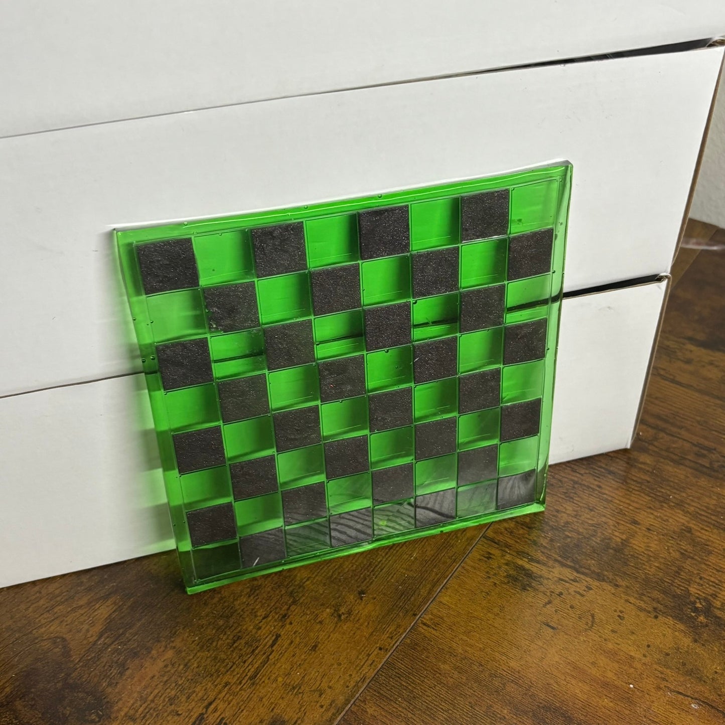 Translucent Green - Resin Chess Board