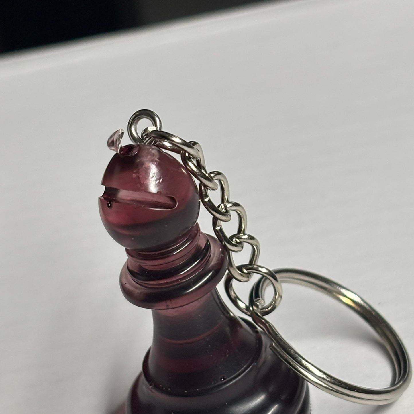 Royal Violet Red Bishop - Handmade Resin Keychain
