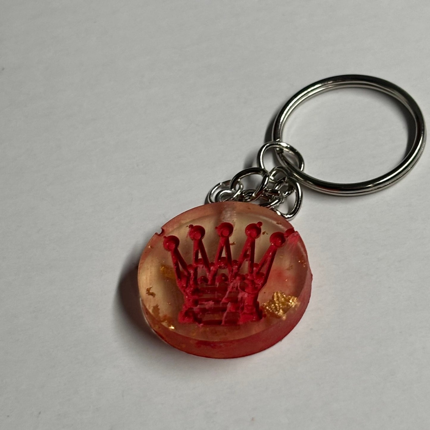 Yellow Fire Queen - Handmade Resin Keychain
