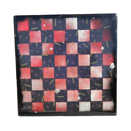 Space Party - Resin Coated Chess Board