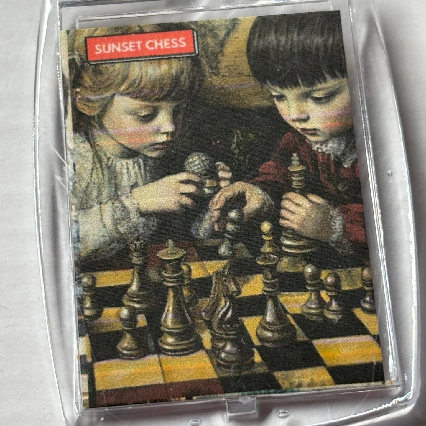 The Children - Chess  Photo Keychain