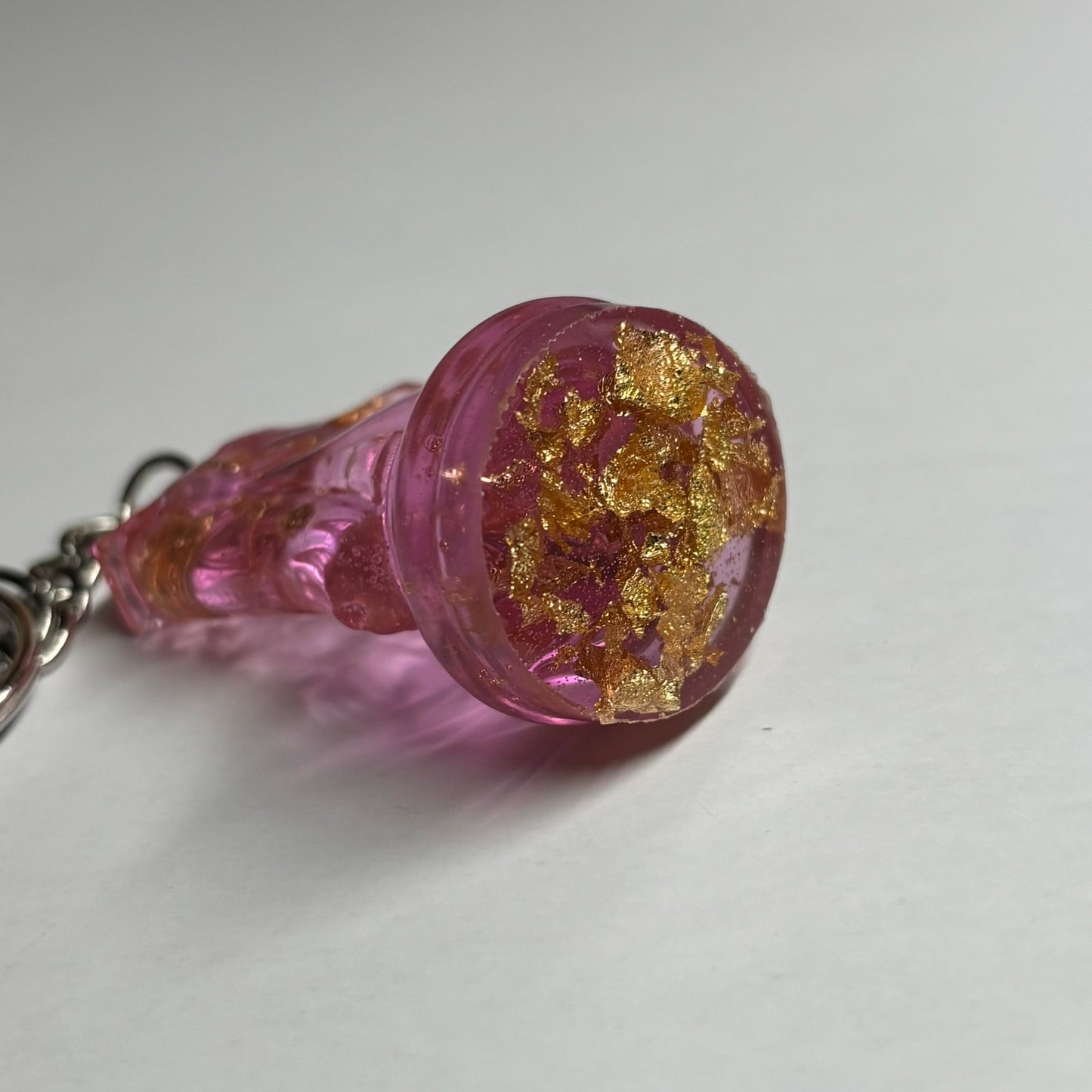 Fabulous Pink Knight - Handmade Resin Keychain