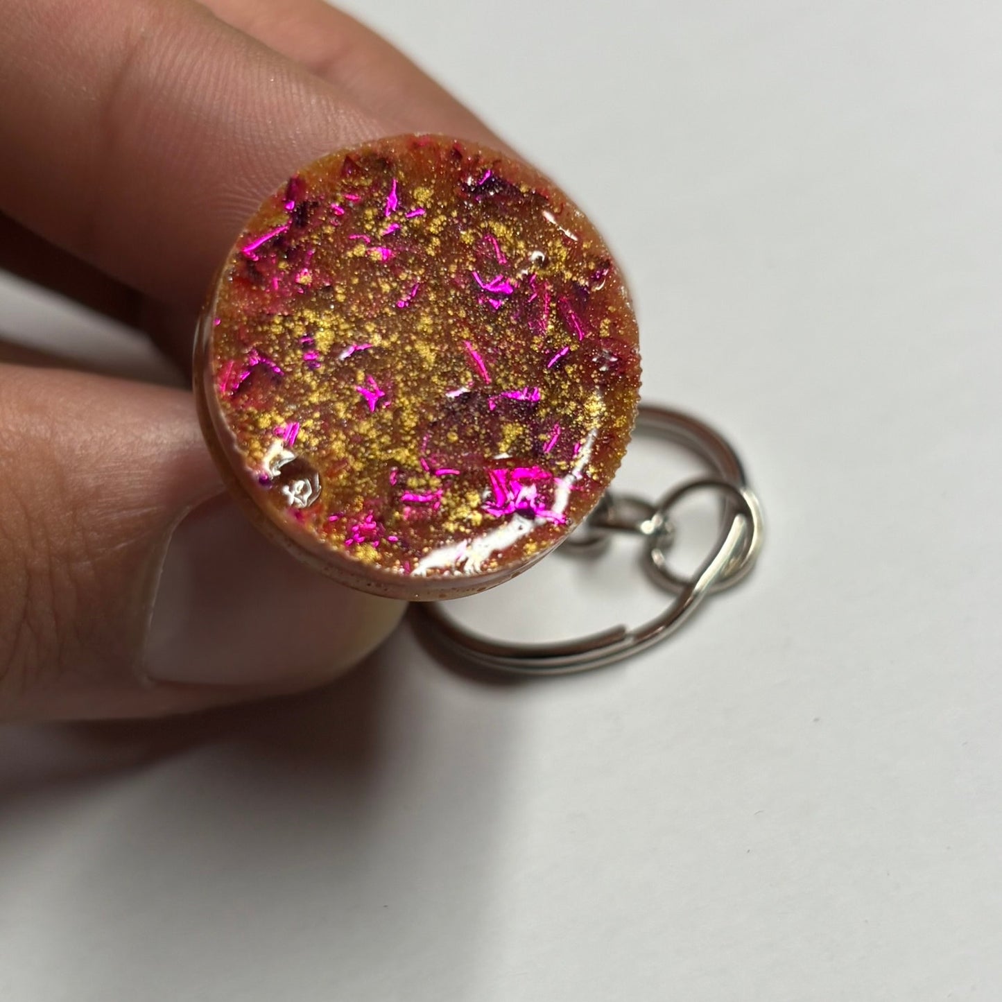 Royal Orange Rook - Handmade Resin Keychain