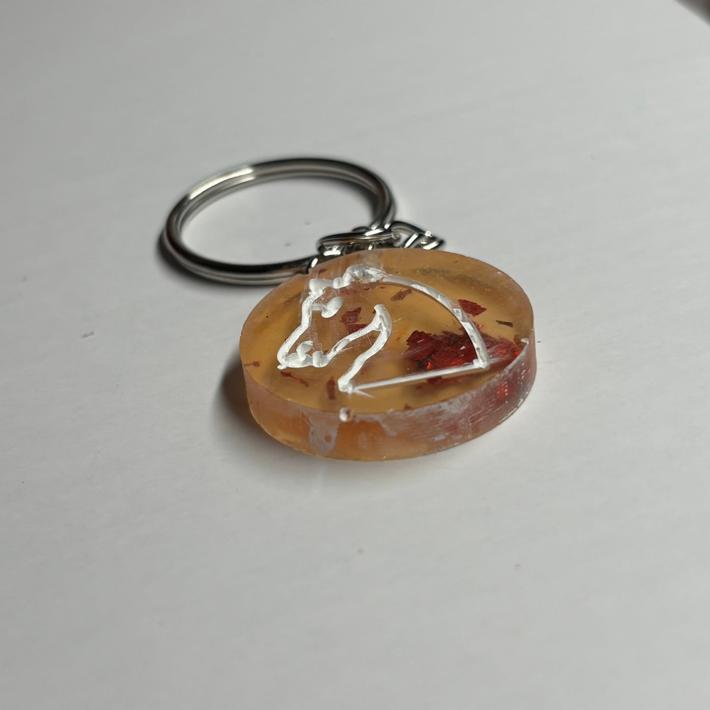 Royal Yellow Knight - Handmade Resin Keychain