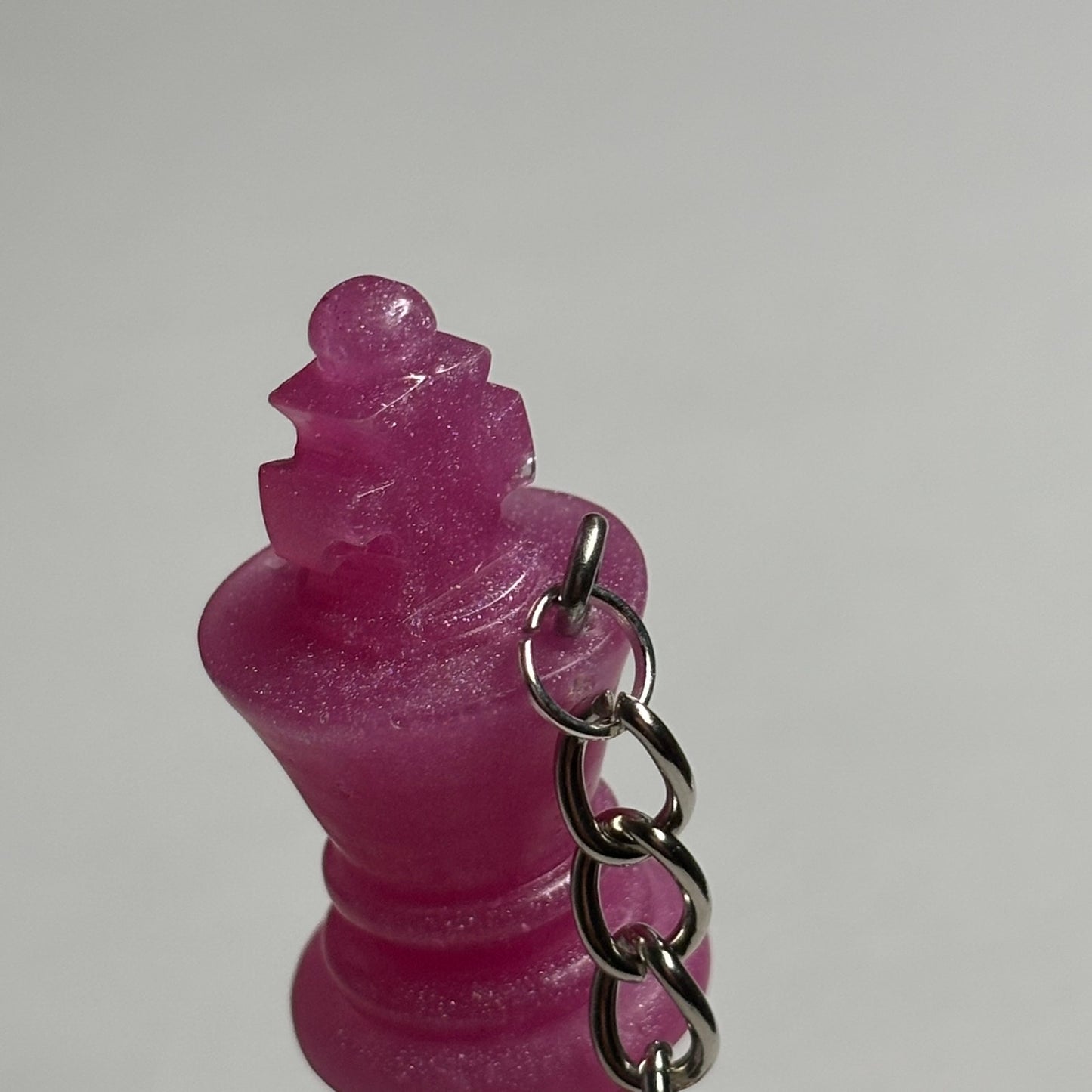 Pink King - Handmade Resin Keychain