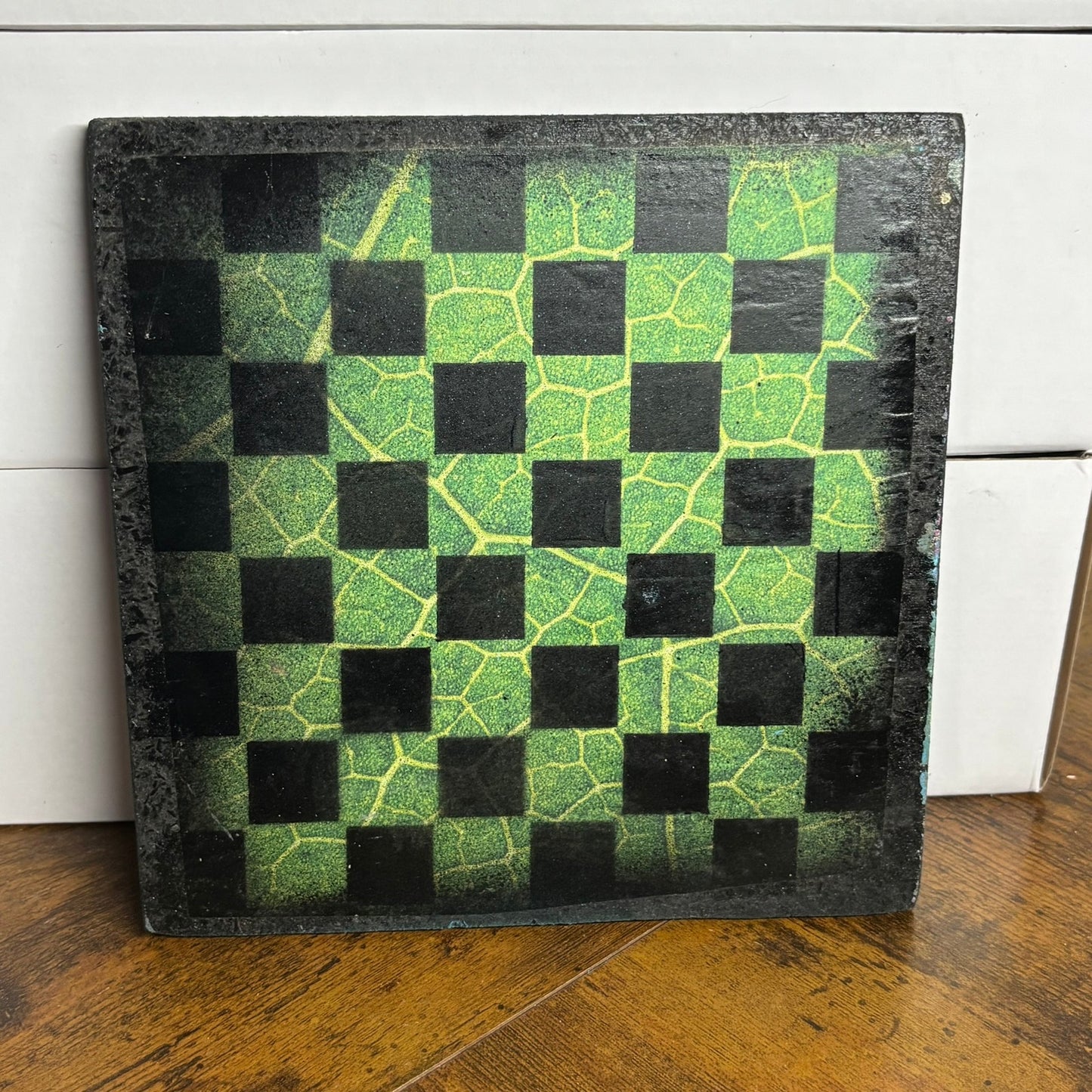 Toxic Chrome - Painted Double Sided Chess Board