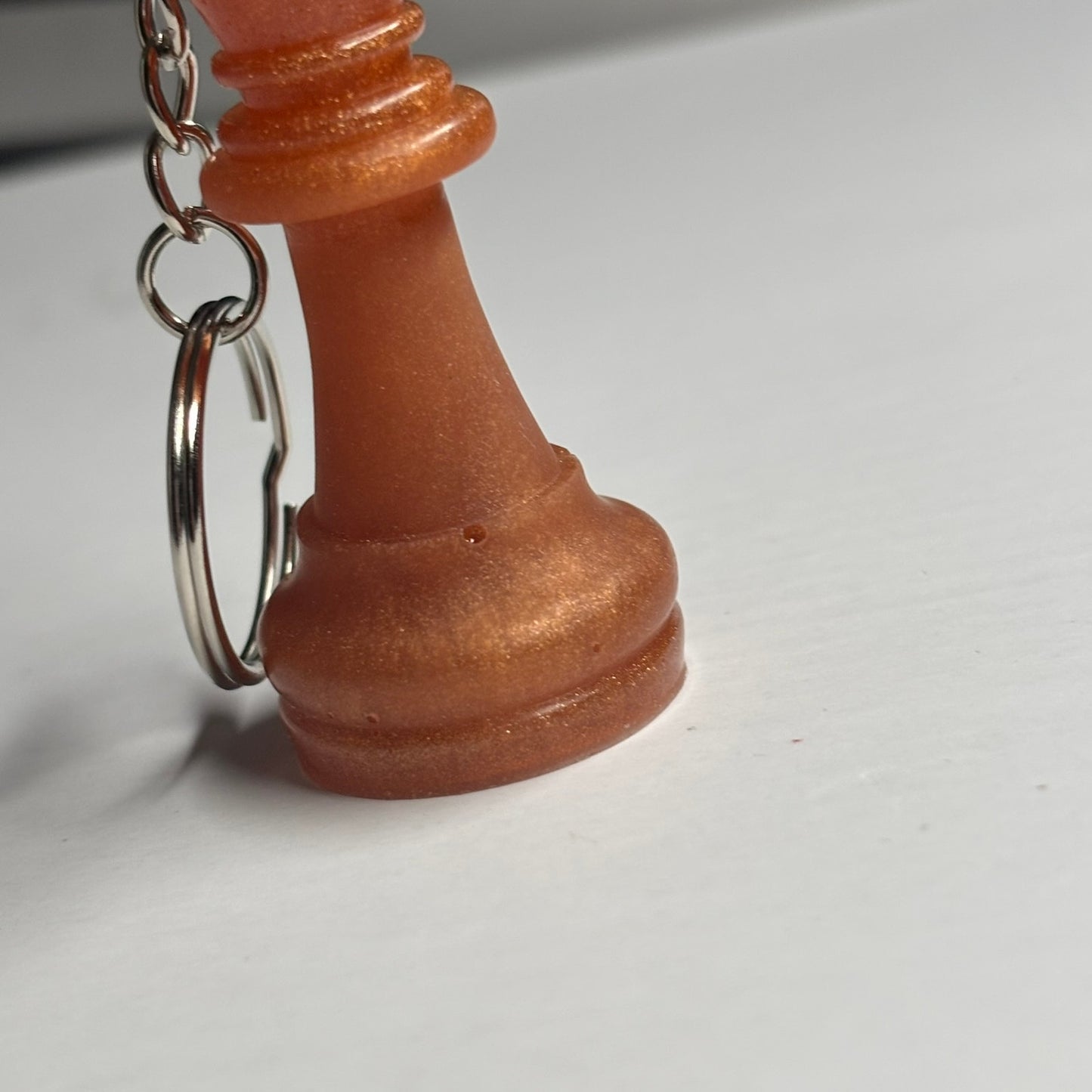Bronze/Orange King - Handmade Resin Keychain