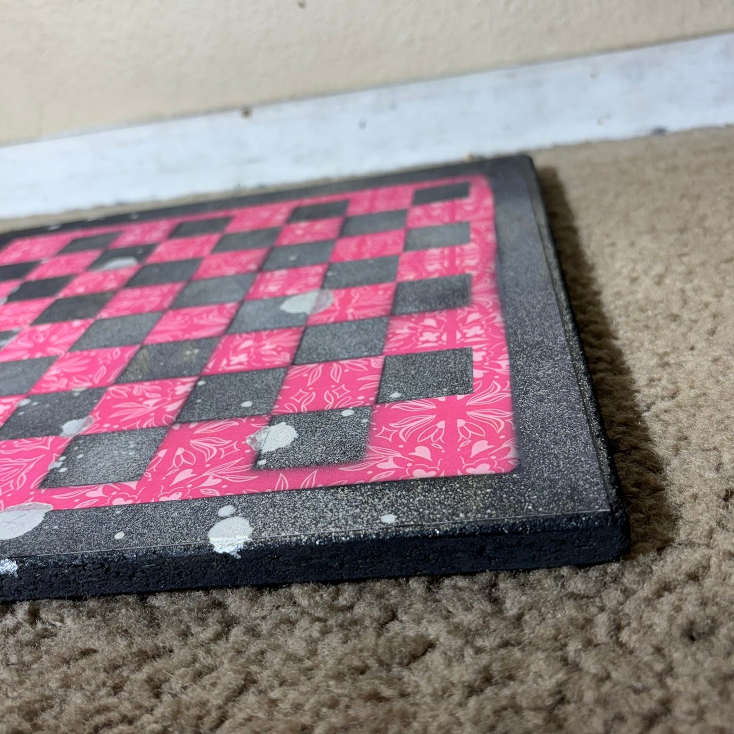 Classy Red - Scrapbook Chess Board