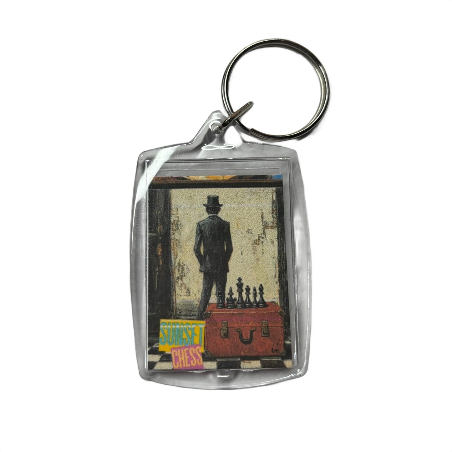 The Wall - Chess  Photo Keychain
