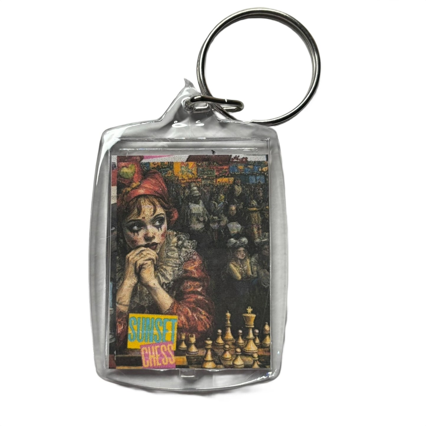 Young Lady - Chess  Photo Keychain