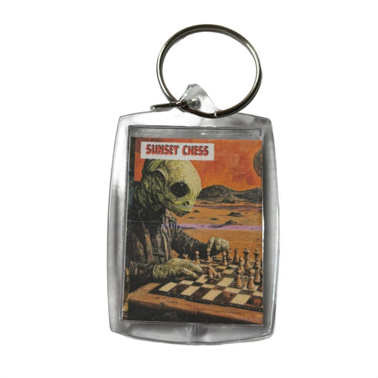 Alien on Mars - Chess  Photo Keychain