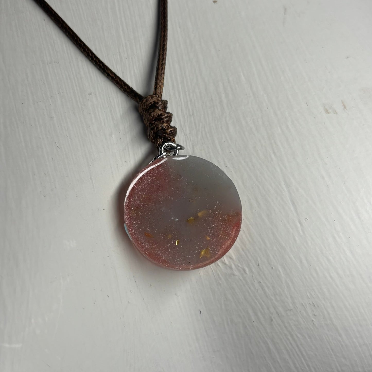 Cosmic Space Pawn - Handmade Resin Chess Necklace