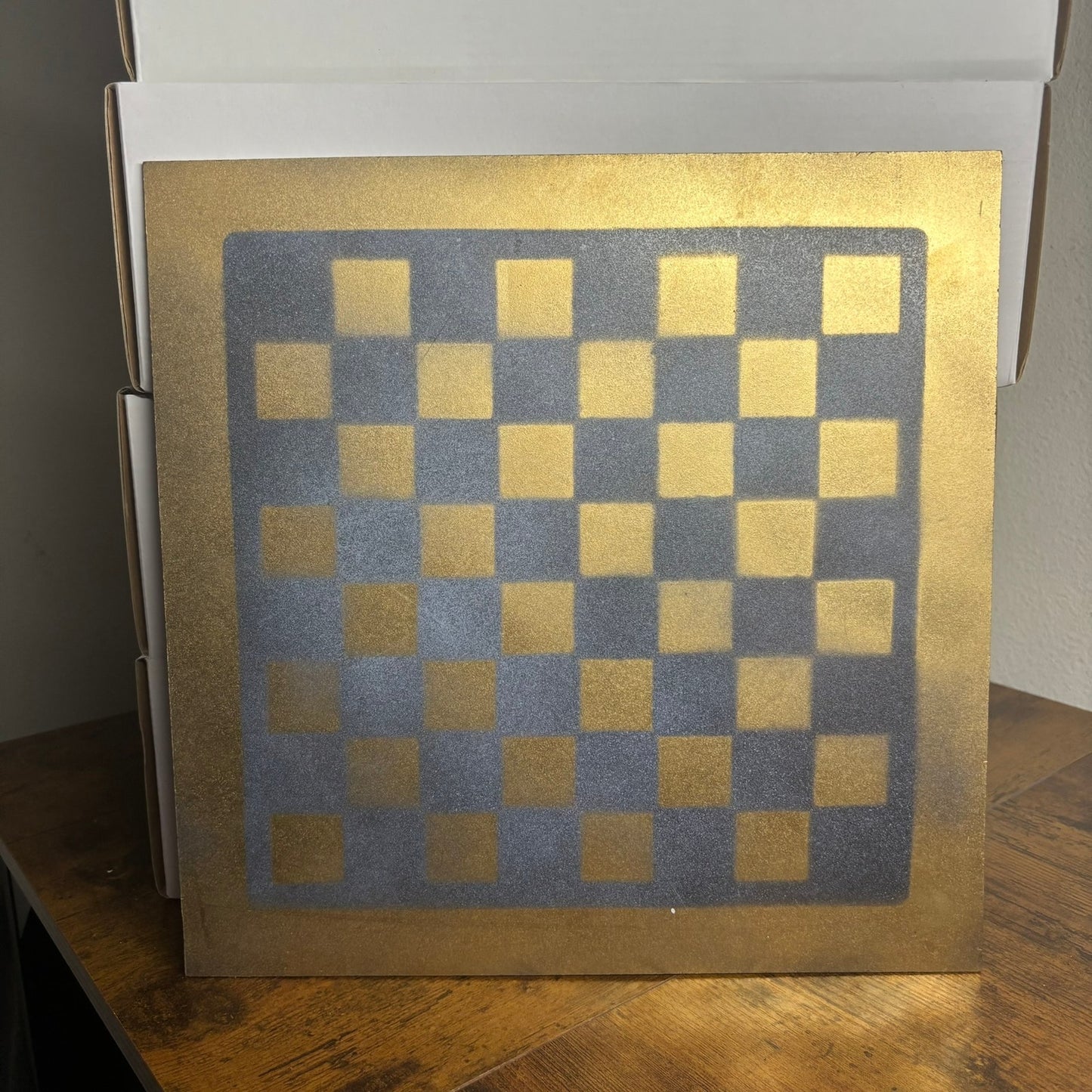 Simple Gold - Painted Chess Board
