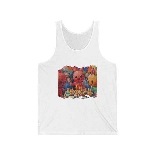 Friends Play Chess - White Chess Tank Top
