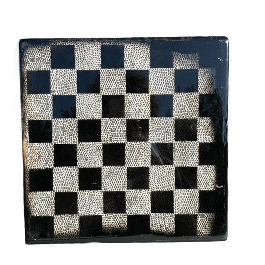 Spotted Black - Resin Coated Chess Board