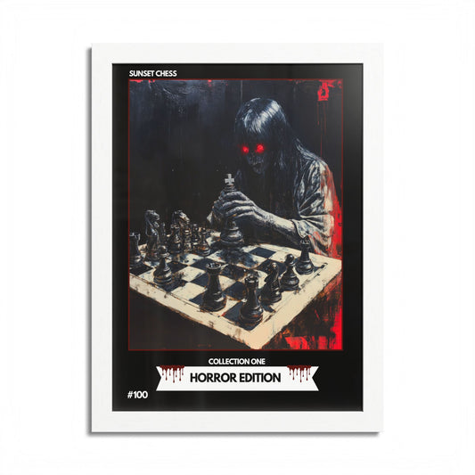 Horror Edition - Collection 1 Card #100 - Sunset Card Poster Framed 12"x16"