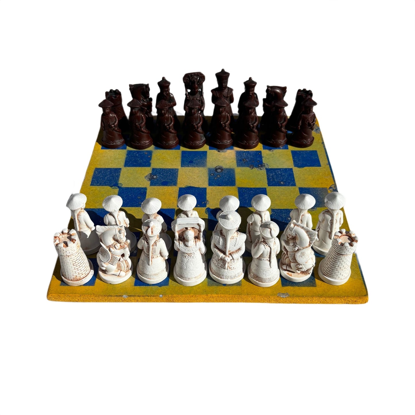 Yellow Blue Mist - Chinese Edition Chess Set