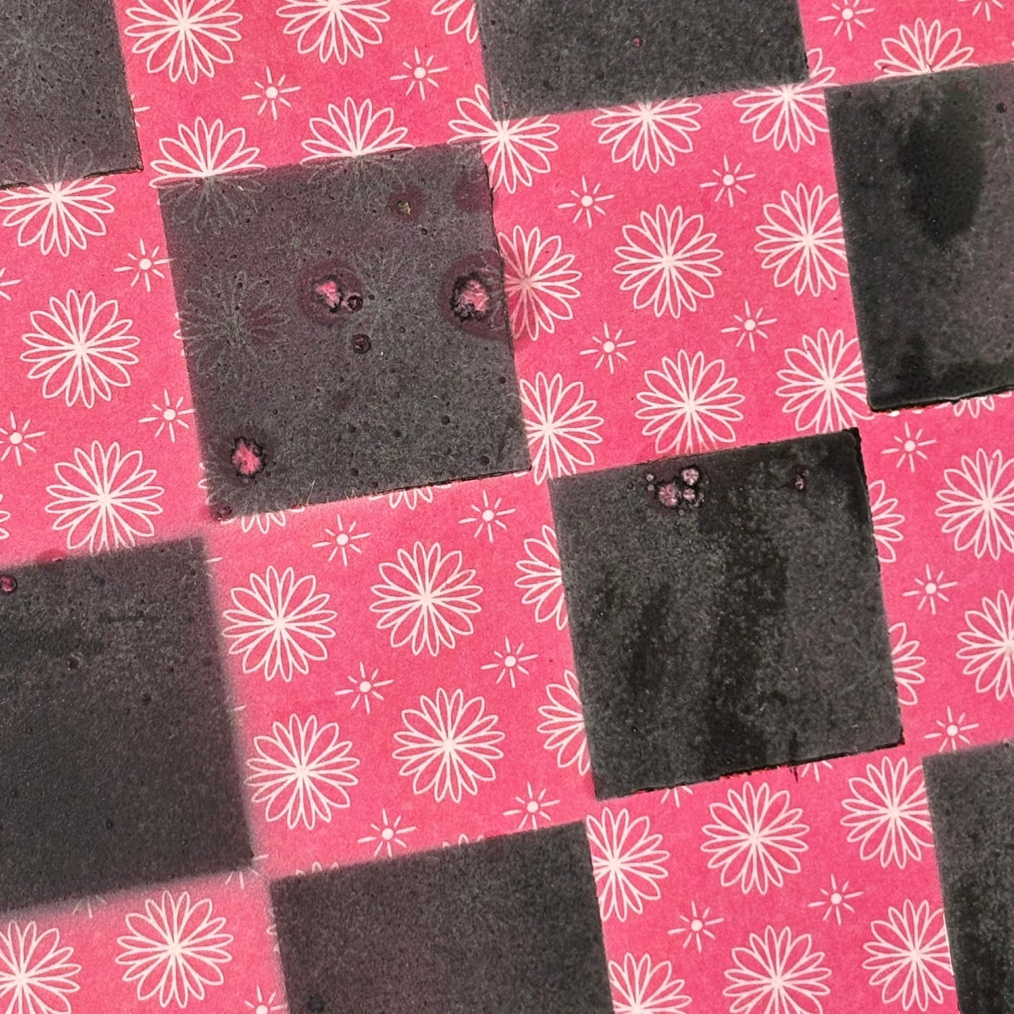 Red Pattern - Scrapbook Chess Board